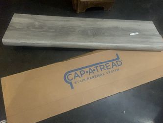 Cap- A - Tread Retrofit Stair Laminate New Silverton Oak 