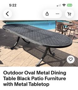 Patio Iron Big Table