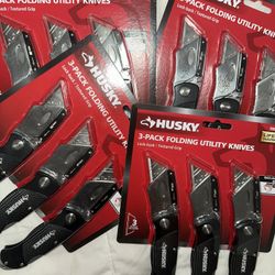 2 for $25. HUSKY Folding Lock - Back Utility Knives (3-Pack)( Reg:$21.97)