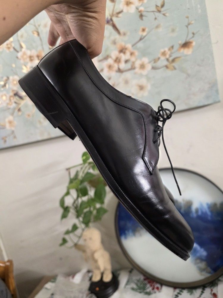 Salvatore Ferragamo Florence Black Leather Classic Mens 9D Dress Shoes. SALVATORE FERRAGAMO Men main image 4