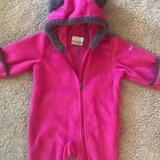 Girls 3-6 Months Columbia Fleece Bunting Suit