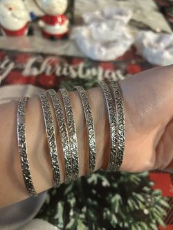 925 Sterling Silver Set Of 7 Pieces 