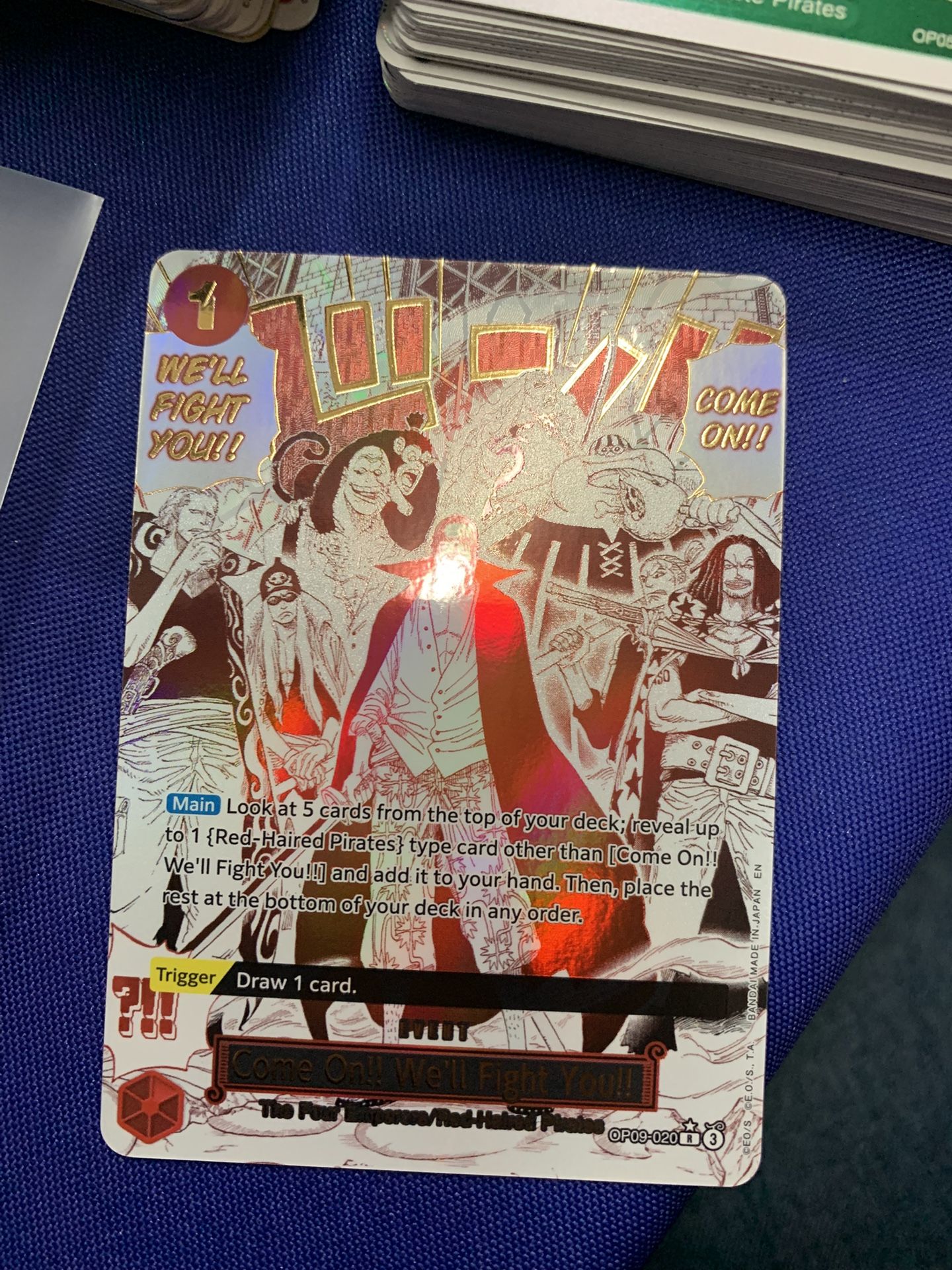 Optcg Prb-02 Event Alt Art Manga Come On!! We’ll Fight You!!