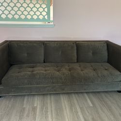 Big comfy green couch