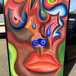 Original 2020 Ricardo Cobian 40x64 Framed Painting