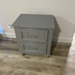 Grey End Table 