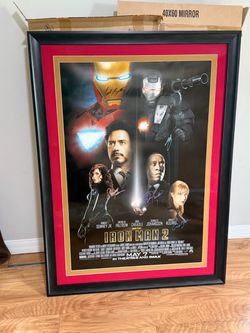 Iron Man 2 Signed Movie Poster Framed