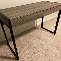 Wood/Metal 42" Desk - Great Condition