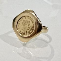 💫 18 KT/22KT Gold Coin Ring