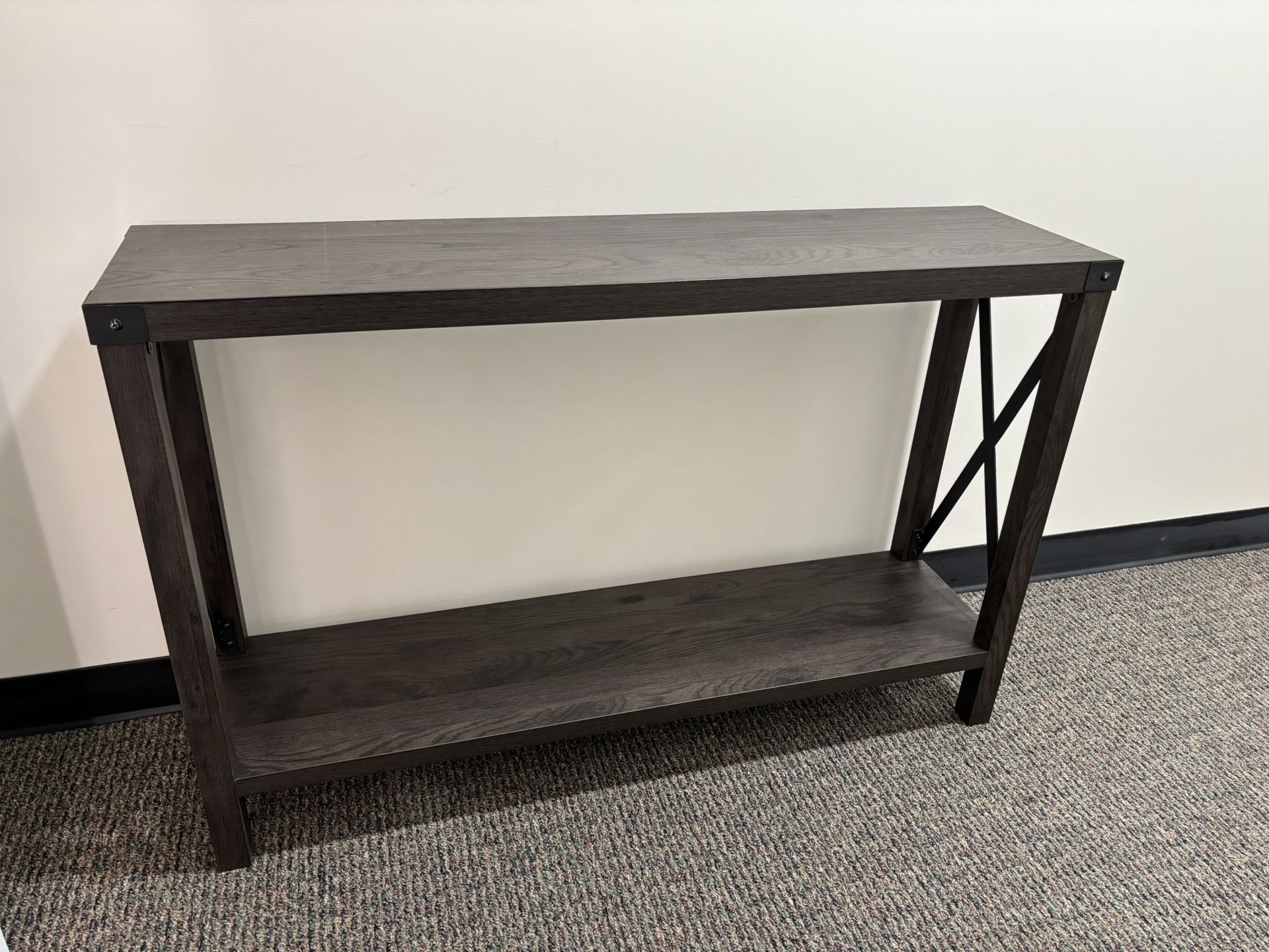 Entry Way Table W/ Open Shelf Storage
