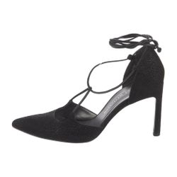 Stuart Weitzman Leather T-Strap Pumps