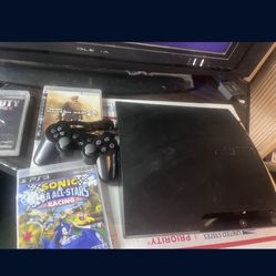 PS3 Slim 320 Gig W Games And Control