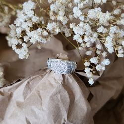 Engagement Silver Ring/ Anillo Matrimonio 
