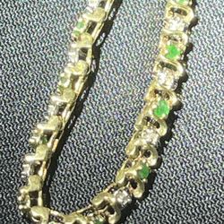 10k Emerald Bracelet