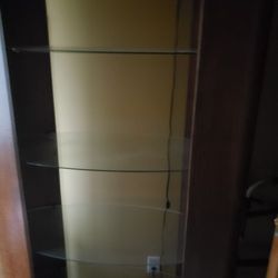 Leather bookcase 