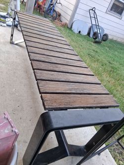 Lakeside outdoor bench