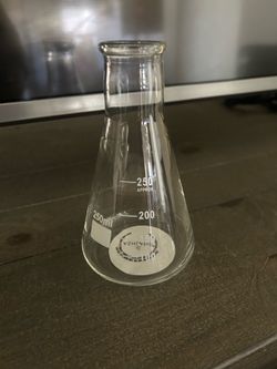 Glass Flask Vase / Halloween