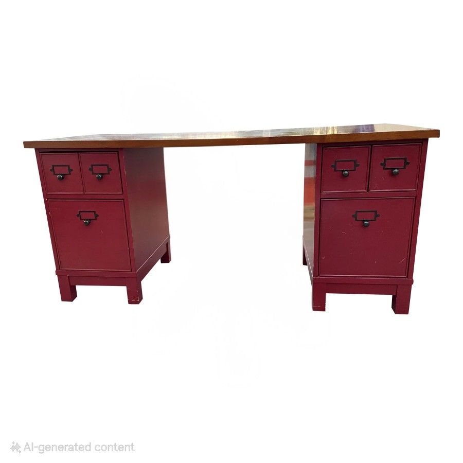 Pottery Barn Apothecary Style Desk + extra cabinets