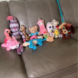 Kids Stuffed Animals (Many ty Brand)