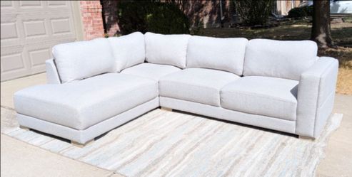 Grey L-Shaped Sectional Couch, DELIVERY AVAILABLE!!