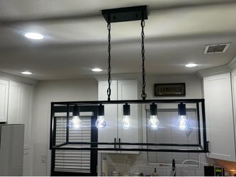 Black chandelier