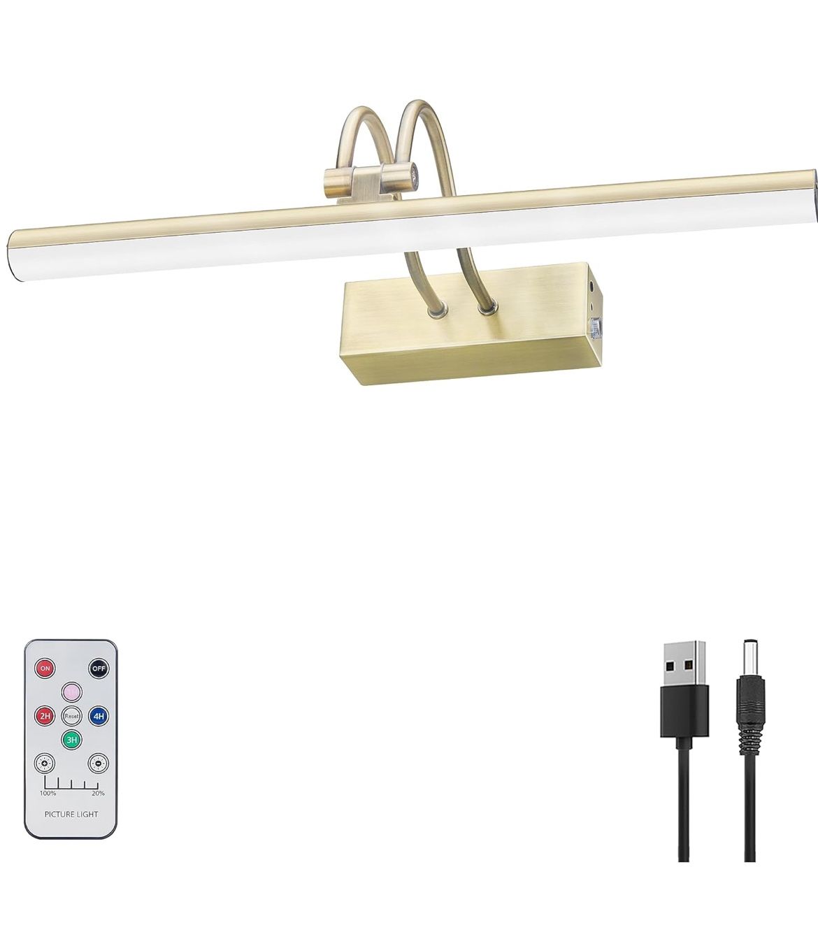 Picture Light,Wireless Art Lights for Paintings,13" Battery Wall Light,Remote Control