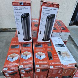 NEW EACH FOR SALE LASKO HEATERS FULL BIG ROOM NEW MODELS,ECO ELECTRIC SAVER,ROTATE,OSCILLATOR, DIGITAL INCLUDING REMOTE CONTROL FOR ANY QUESTION TEXT 