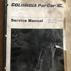 Columbia Harley Davidson 1981 D/D4 Service Manual