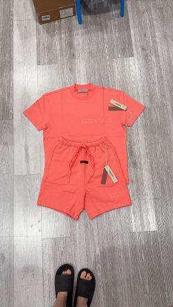Essentials coral tee and short XS-XXL