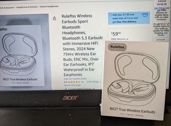Rulefiss Wireless Earbuds Sport Bluetooth BX27