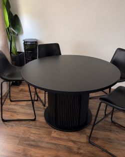 Black modern dining table