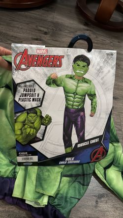 Marvel Hulk Child Costume Size Large