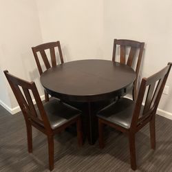 Wood Dining Set w chairs