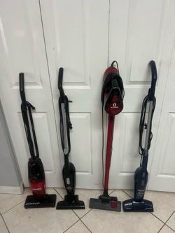 Bunch of different compact vacuum cleaners