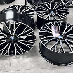 22” Inch BMW X5 X6 Staggered 22x9.5 22x10.5 offset 37/43 5x112 New Set (4)