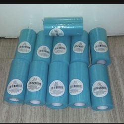 Teal Tulle For Crafts Etc. 11 New Rolls All For 10.00 Dollars Cash In Hurst Cross Posted