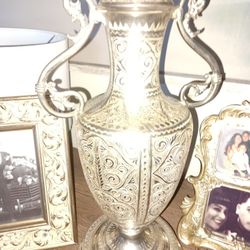 Silver   Lamp Vintage Aesthetic Very Detailed Beautiful Design Decor 