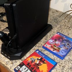 PS4 SLIM 1TB with ACCESSORIES