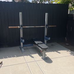 Workout Bench Plus Weights