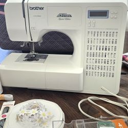 Brother Sewing Machine + Case For Parts Or Repair