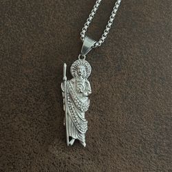 stainless steel san judas chain