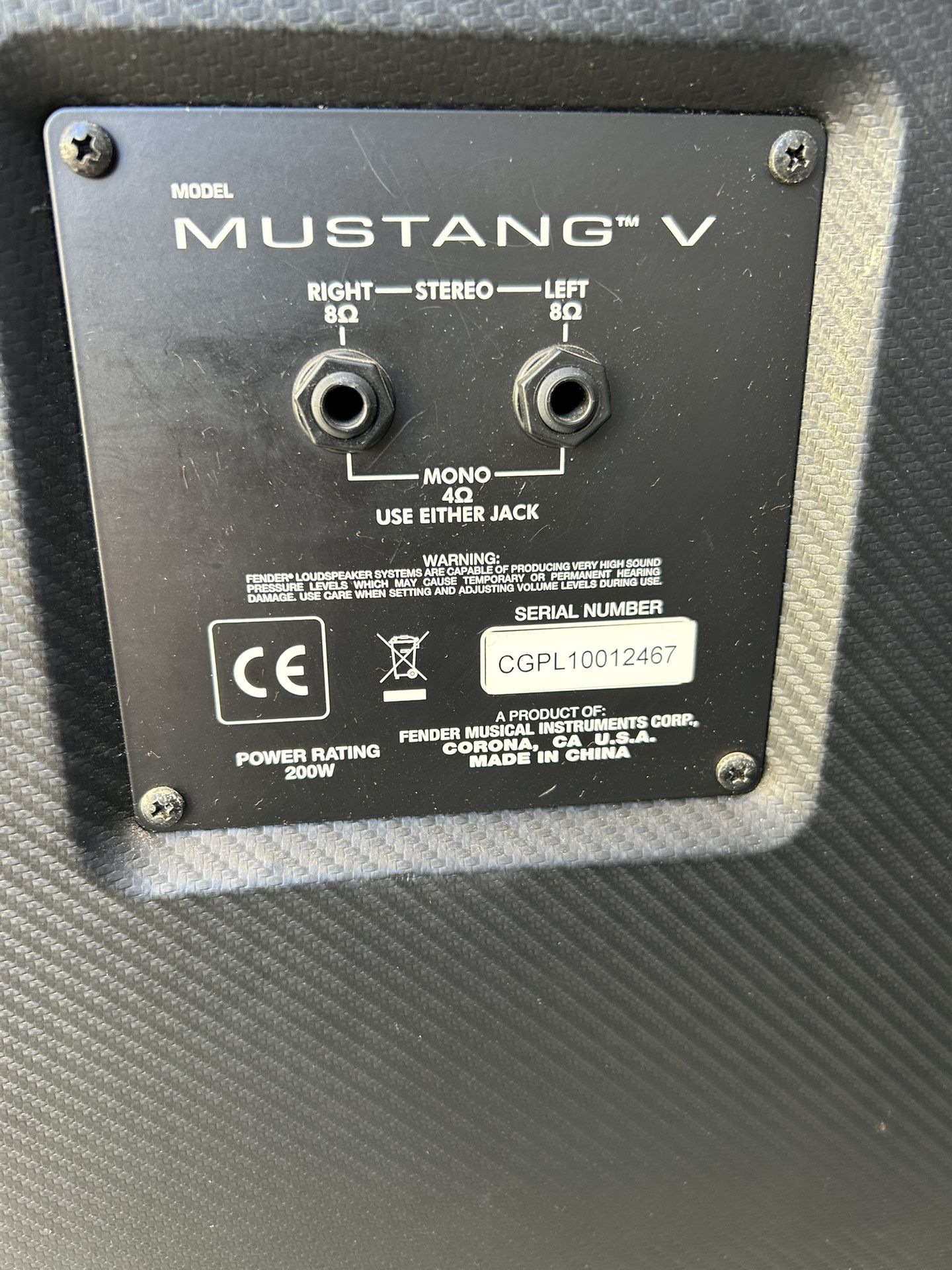 Fender Guitar Cabinet Amp