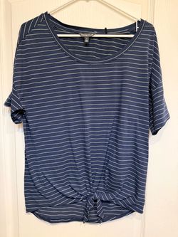 Toad&Co Striped Tie-Front Top Size Small