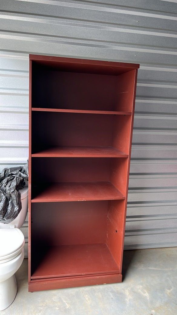 Large Metal 5 Tier Shelf Bookcase