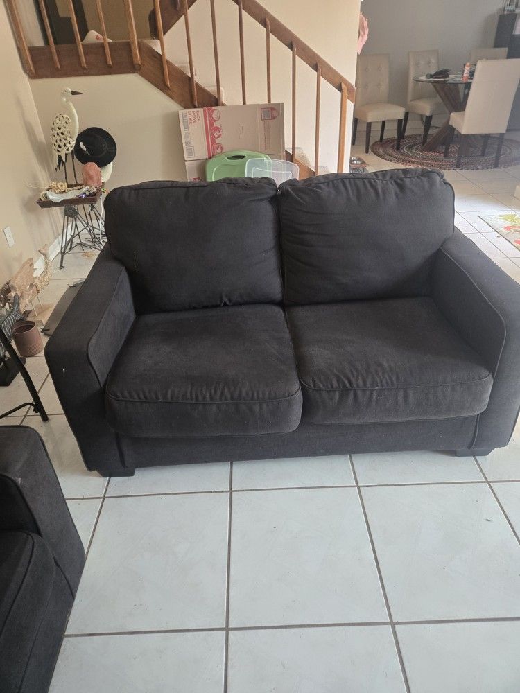 Black Sofa & Love Seat - MUST SELL