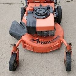 1970's Almost Mint Cond. Ariens Lawn Mower. Original Orange And Black Paint. Original Stickers And Stampped Seals. 