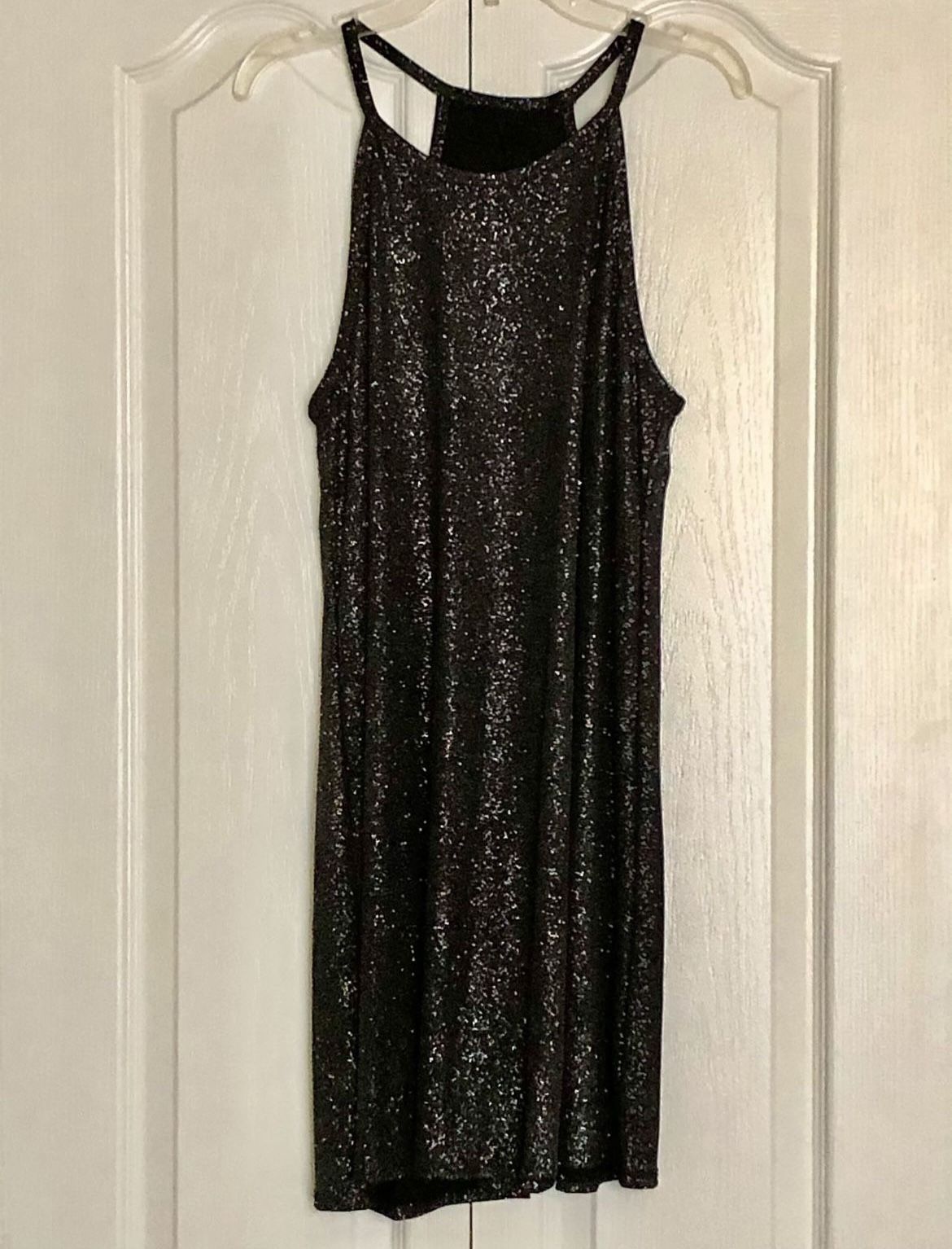 Sparkly Black Party Dress - One Size $10