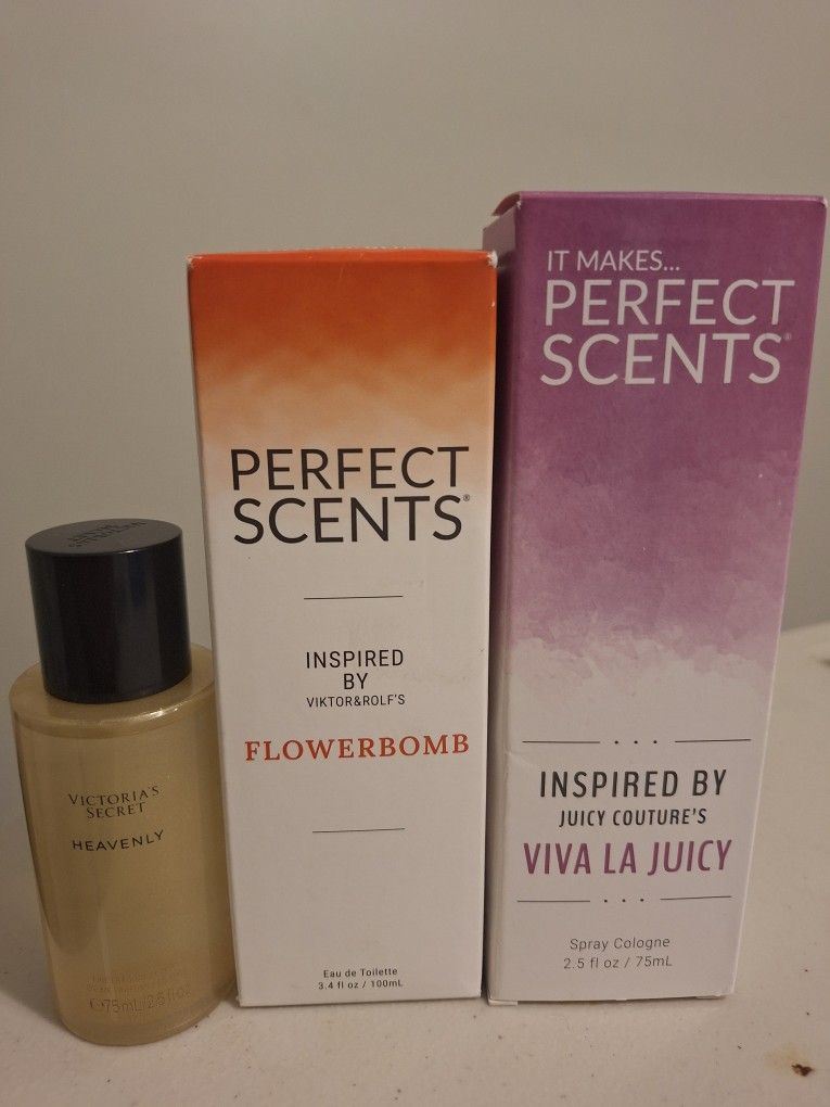 Fragrance Trio! 2 Perfect Scents, 1 Victoria Secret Heavenly!