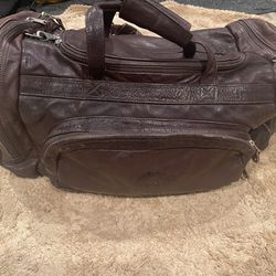 Canyon Outback Dark Brown Leather Duffle Bag 