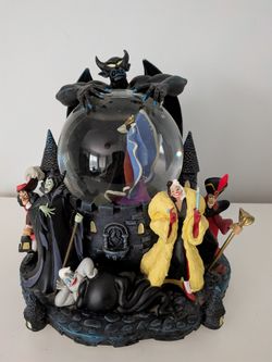 Disney Store Musical Snow Globe Villains 
